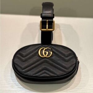 Gucci Mini Belt Bag with Gold Logo